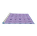 Sideview of Machine Washable Transitional Medium Purple Rug, wshpat3083blu