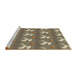 Sideview of Machine Washable Transitional Brown Rug, wshpat3086brn