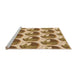 Sideview of Machine Washable Transitional Dark Bisque Brown Rug, wshpat3087org