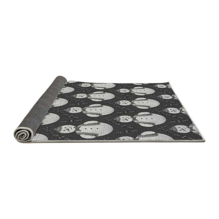 Thickness of Patterned Cloud Gray Rug, pat3088gry