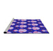 Sideview of Machine Washable Transitional Bright Lilac Purple Rug, wshpat3088pur