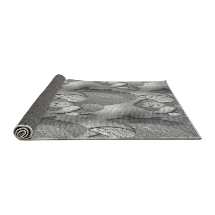 Thickness of Patterned Cloud Gray Rug, pat3089gry