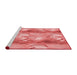 Sideview of Machine Washable Transitional Light Coral Pink Rug, wshpat3089rd