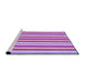 Sideview of Machine Washable Transitional Neon Pink Rug, wshpat309pur