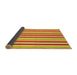 Thickness of Patterned Orange Red Orange Rug, pat309yw