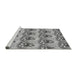 Sideview of Machine Washable Transitional Cloud Gray Rug, wshpat3091gry