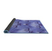 Thickness of Patterned Purple Mimosa Purple Rug, pat3092blu