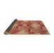 Thickness of Patterned Red Rug, pat3092brn