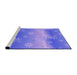 Sideview of Machine Washable Transitional Purple Mimosa Purple Rug, wshpat3093pur