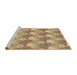 Sideview of Machine Washable Transitional Light Brown Rug, wshpat3094brn