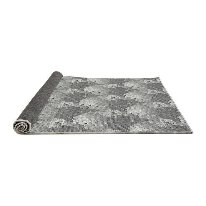 Thickness of Patterned Platinum Gray Rug, pat3094gry