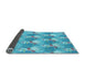 Thickness of Patterned Blue Rug, pat3094lblu