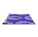 Sideview of Machine Washable Transitional Amethyst Purple Rug, wshpat3095pur