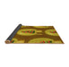 Thickness of Patterned Yellow Rug, pat3095yw