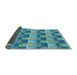 Thickness of Patterned Glacial Blue Ice Blue Rug, pat3096lblu