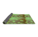 Thickness of Patterned Green Rug, pat3097grn