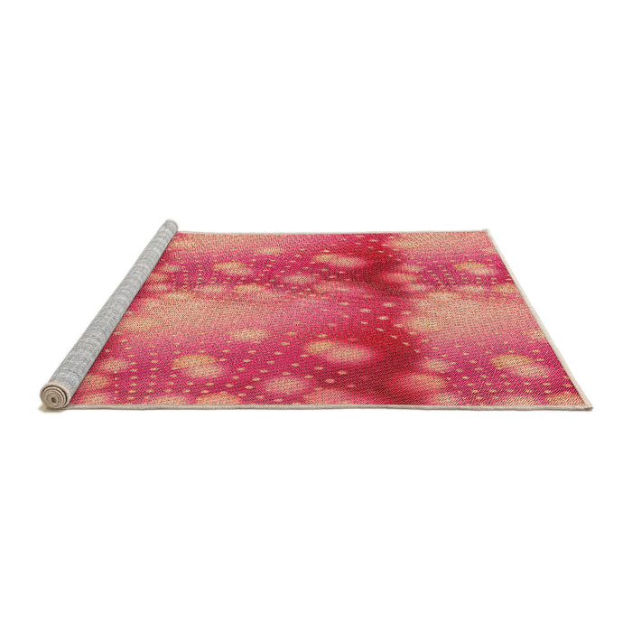 Machine Washable Transitional Red Rug in a Bedroom, wshpat3097org