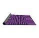 Thickness of Patterned Purple Rug, pat3098pur