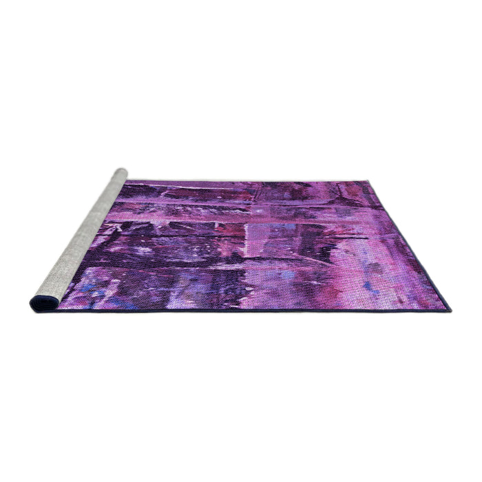 Machine Washable Transitional Purple Rug in a Bedroom, wshpat31pur