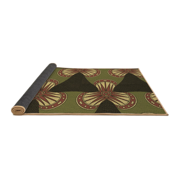 Thickness of Patterned Bakers Brown Rug, pat310brn
