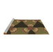 Sideview of Machine Washable Transitional Bakers Brown Rug, wshpat310brn