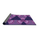 Thickness of Patterned Purple Rug, pat310pur