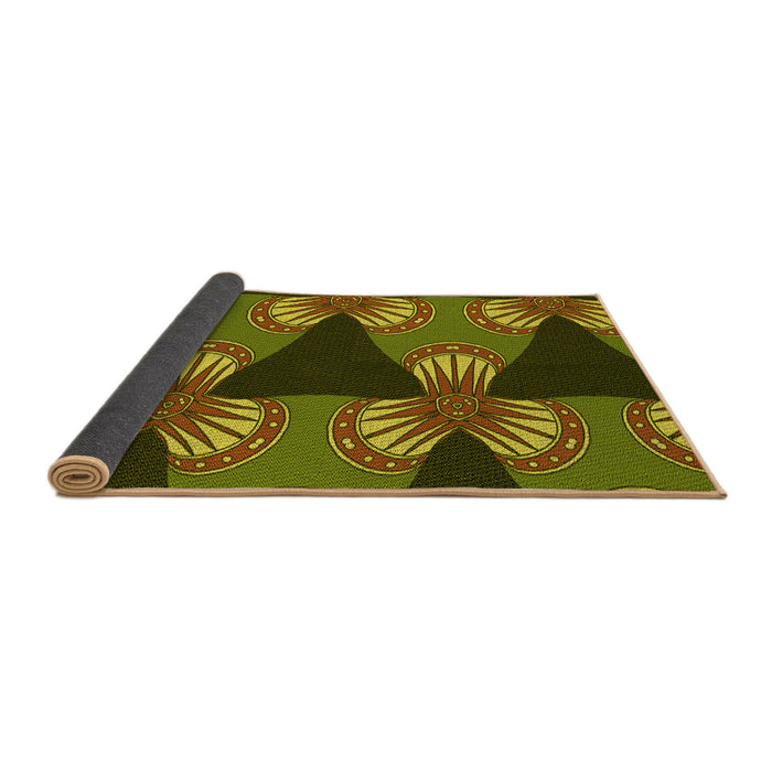 Thickness of Patterned Bakers Brown Rug, pat310yw