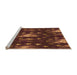 Sideview of Machine Washable Transitional Red Rug, wshpat3100org