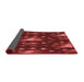 Thickness of Patterned Crimson Red Rug, pat3100rd