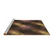 Sideview of Machine Washable Transitional Light Brown Rug, wshpat3101brn