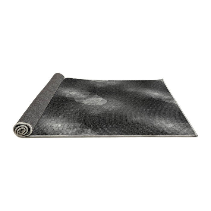 Thickness of Patterned Silver Gray Rug, pat3101gry