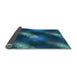 Thickness of Patterned Blue Ivy Blue Rug, pat3101lblu