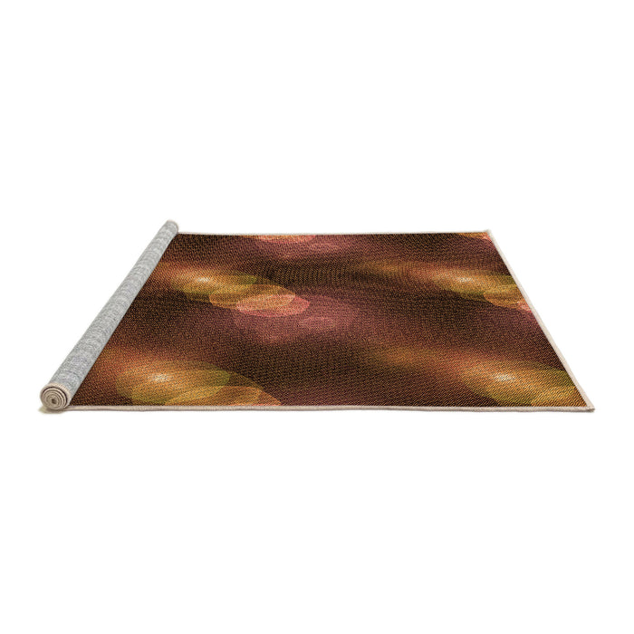 Sideview of Machine Washable Transitional Red Rug, wshpat3101org