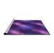 Sideview of Machine Washable Transitional Purple Plum Purple Rug, wshpat3101pur