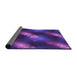 Thickness of Patterned Purple Plum Purple Rug, pat3101pur