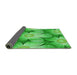 Thickness of Patterned Neon Green Rug, pat3102grn