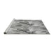 Sideview of Machine Washable Transitional Gray Rug, wshpat3103gry