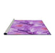 Sideview of Machine Washable Transitional Violet Purple Rug, wshpat3103pur