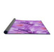 Thickness of Patterned Violet Purple Rug, pat3103pur