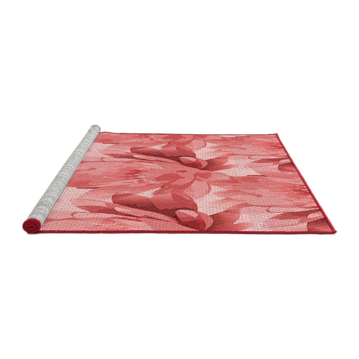 Sideview of Machine Washable Transitional Light Coral Pink Rug, wshpat3103rd