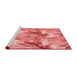 Sideview of Machine Washable Transitional Light Coral Pink Rug, wshpat3103rd