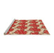 Sideview of Machine Washable Transitional Red Rug, wshpat3104org