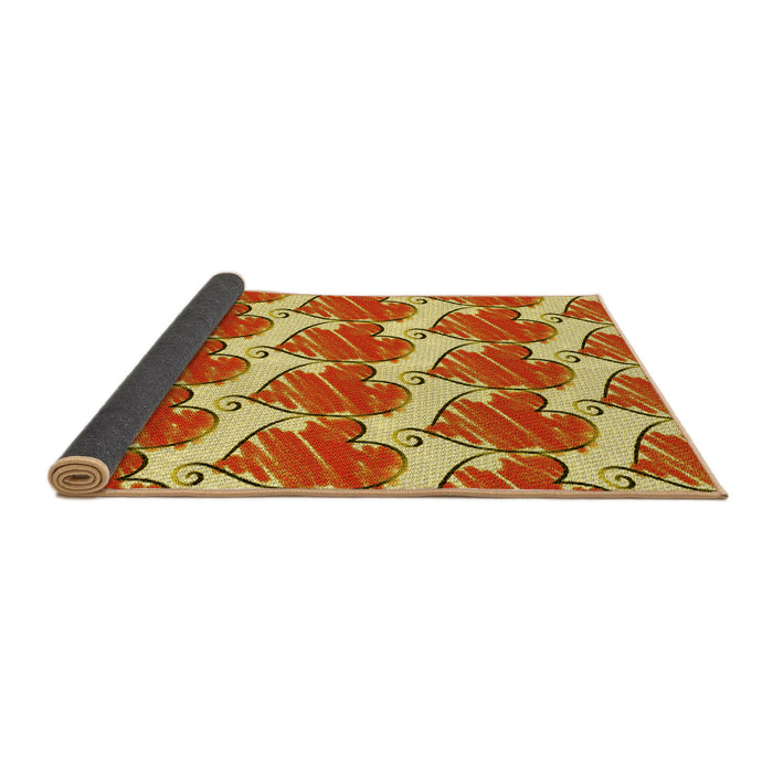Thickness of Patterned Red Rug, pat3104yw