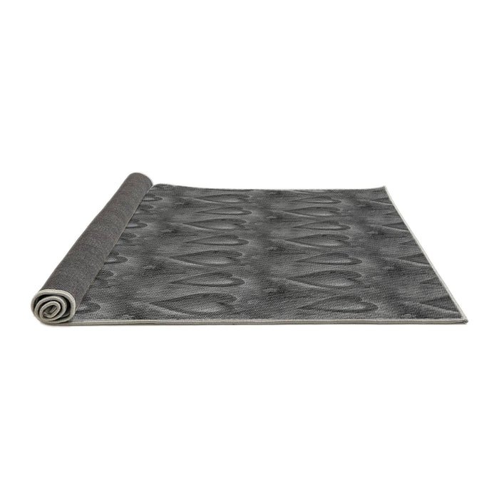 Thickness of Patterned Gray Rug, pat3105gry