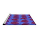 Sideview of Machine Washable Transitional Dark Magenta Purple Rug, wshpat3106pur