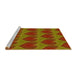 Sideview of Machine Washable Transitional Red Rug, wshpat3106yw