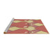 Sideview of Machine Washable Transitional Red Rug, wshpat3107brn