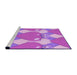 Sideview of Machine Washable Transitional Violet Purple Rug, wshpat3107pur