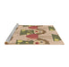 Sideview of Machine Washable Transitional Light Brown Rug, wshpat3108brn