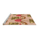 Sideview of Machine Washable Transitional Red Rug, wshpat3108org